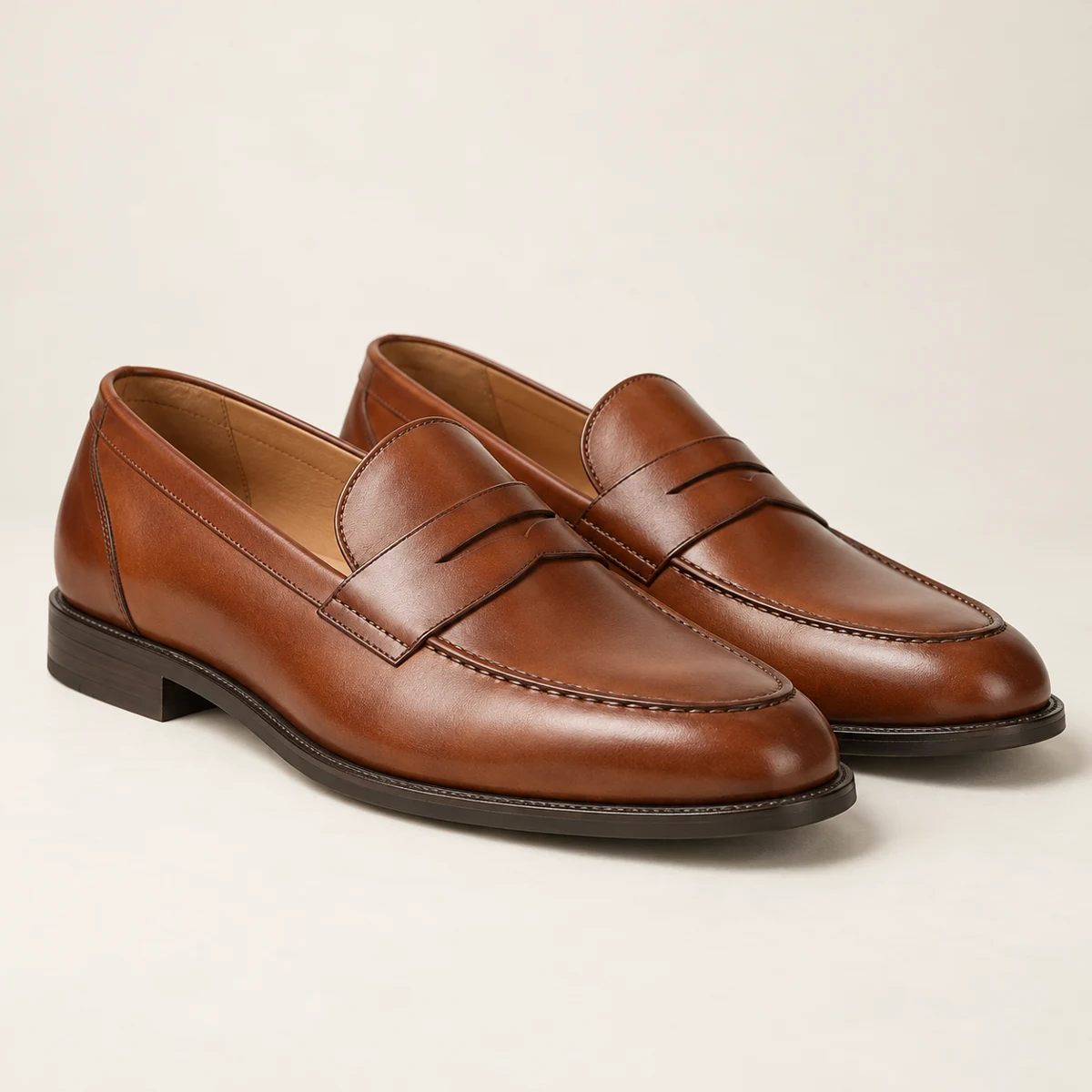 Marcel Penny Loafers in Cognac